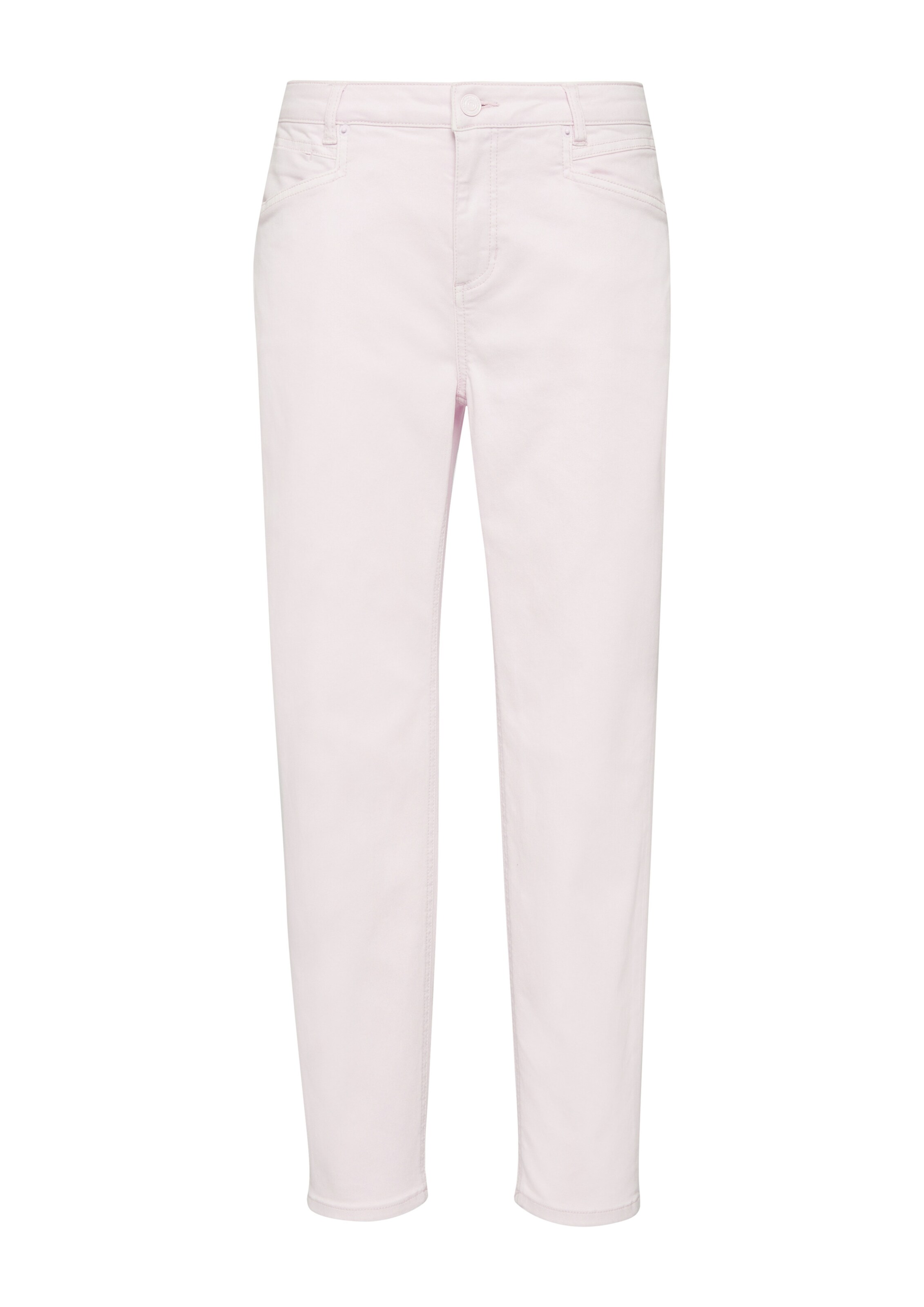 comma casual identity Slimfit Jeans in Roze: voorkant