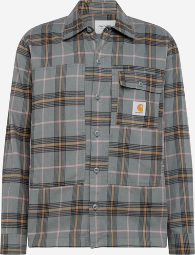 Carhartt WIP Overhemd 'Hadley' in de kleur Mosterd / Grijs / Lichtroze / Zwart, Productweergave