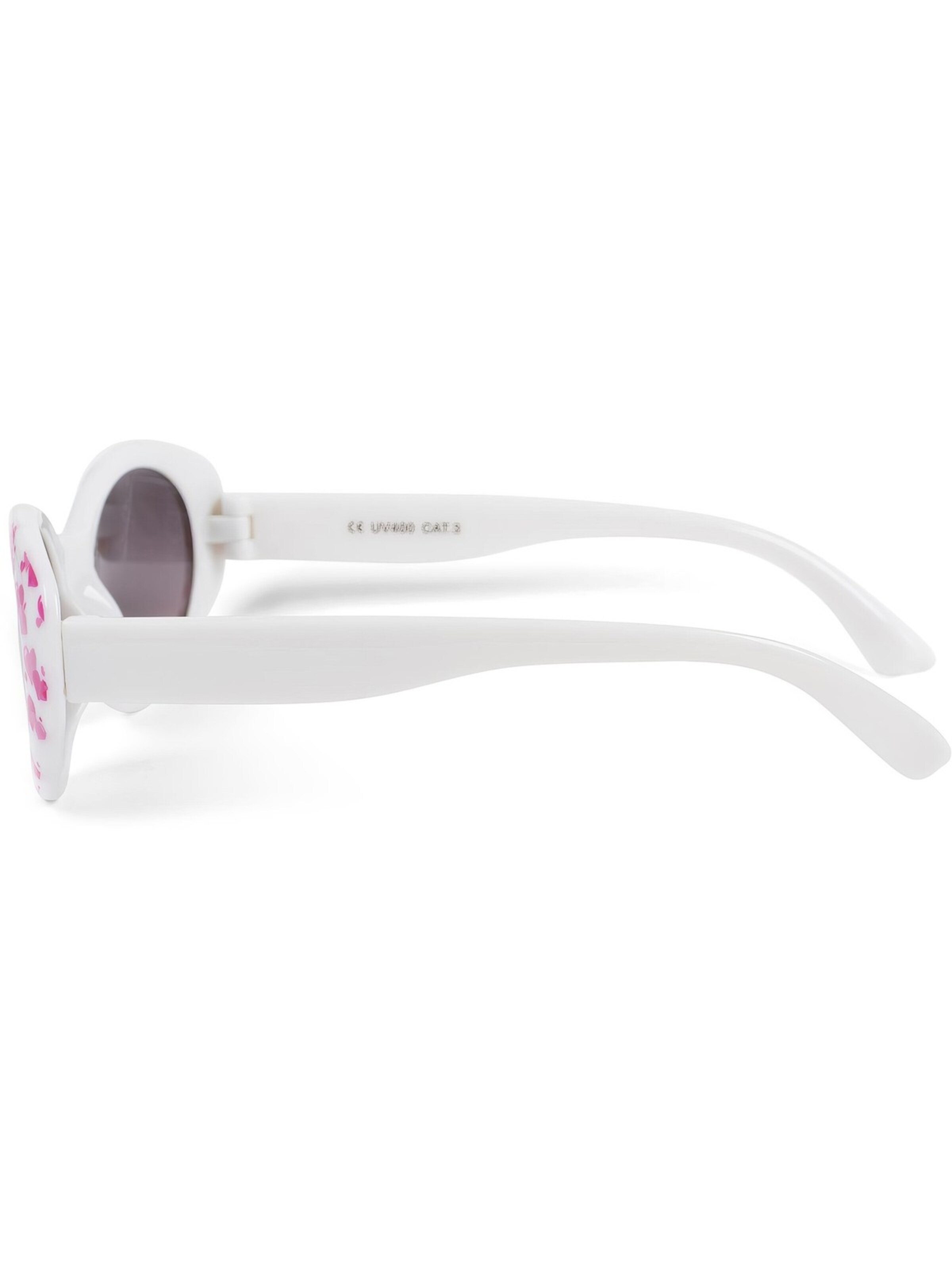 styleBREAKER Sonnenbrille 'Kinder Sonnenbrille mit Herzchen, Mädchen'‌‌‌‌‌‌‌‌‌‌ in Weiß