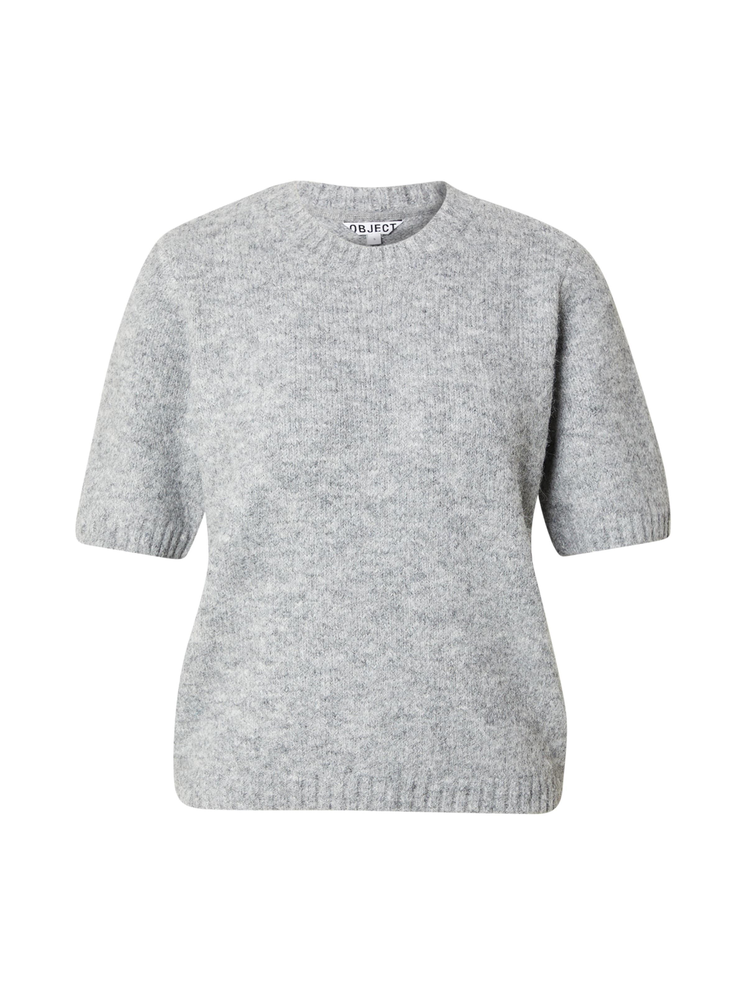 OBJECT Sweater 'OBJSAGGIA' in Grey: front