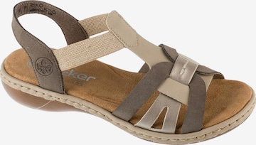 Sandales 'Rieker Sandals 65918' Rieker en beige : devant