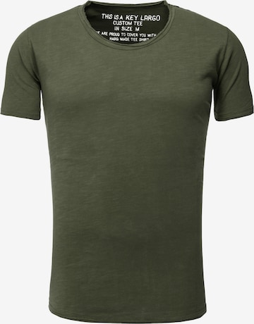 T-Shirt Key Largo en vert : devant