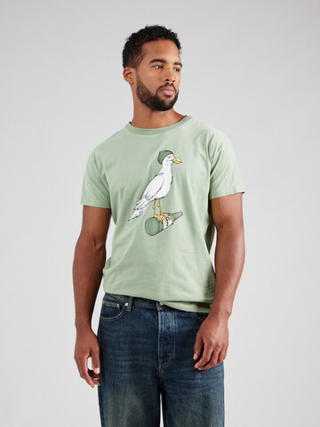Derbe Shirt 'Sturmmöwe' in Groen: voorkant