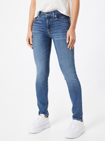 7 for all mankind Slimfit Jeans 'ROXANNE' in Blauw: voorkant