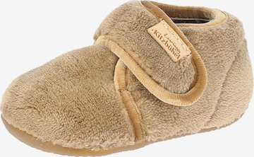 Living Kitzbühel Slippers 'Samt' in Brown: front