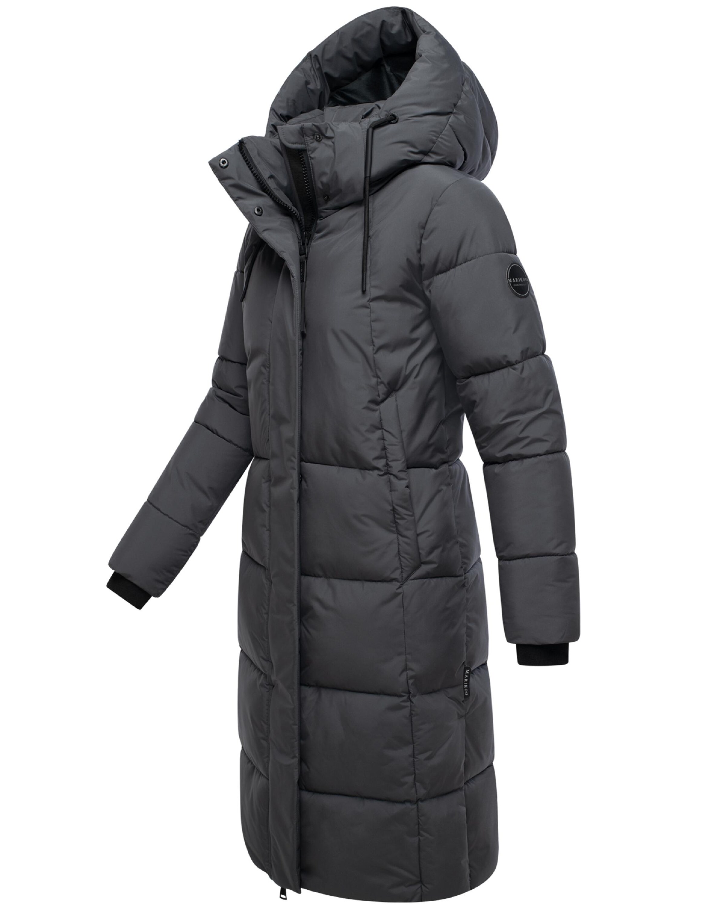 MARIKOO Winter Coat 'Chumanii XVI' in Grey