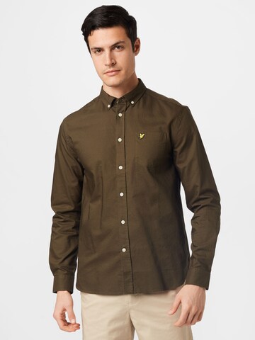 Lyle & Scott Regular fit Business shirt in Green: front