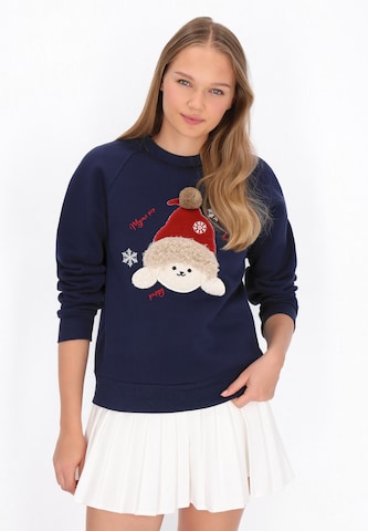 Sweat-shirt 'Pop' MYMO en bleu : devant