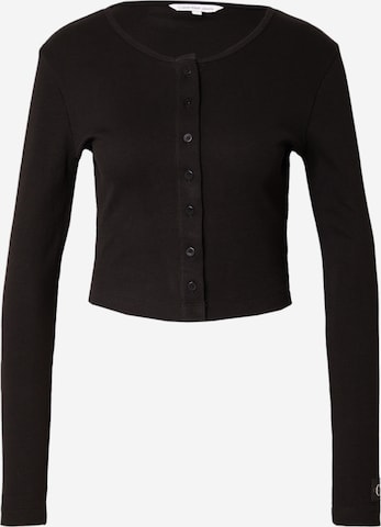 Calvin Klein Jeans Knit cardigan in Black: front