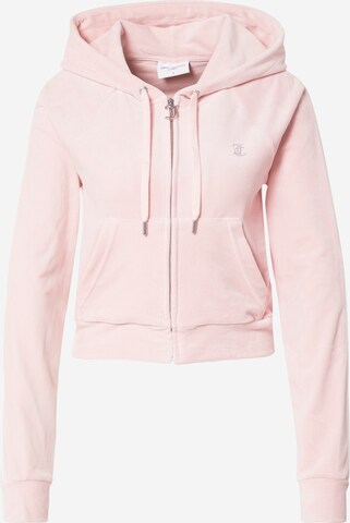 Juicy Couture White Label Ζακέτα φούτερ σε ροζ: μπροστά