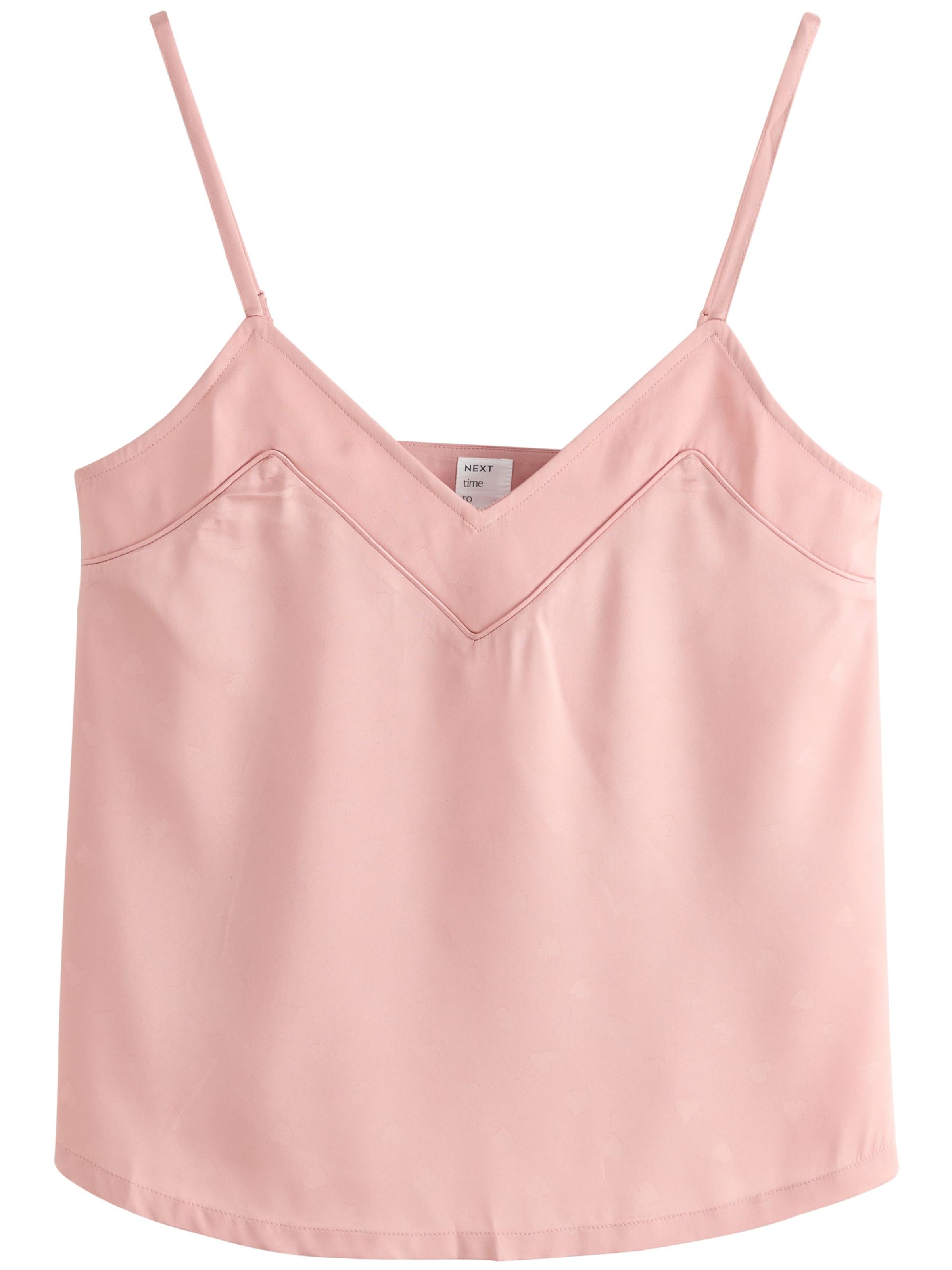 Next Тениска за спане в розово: отпред