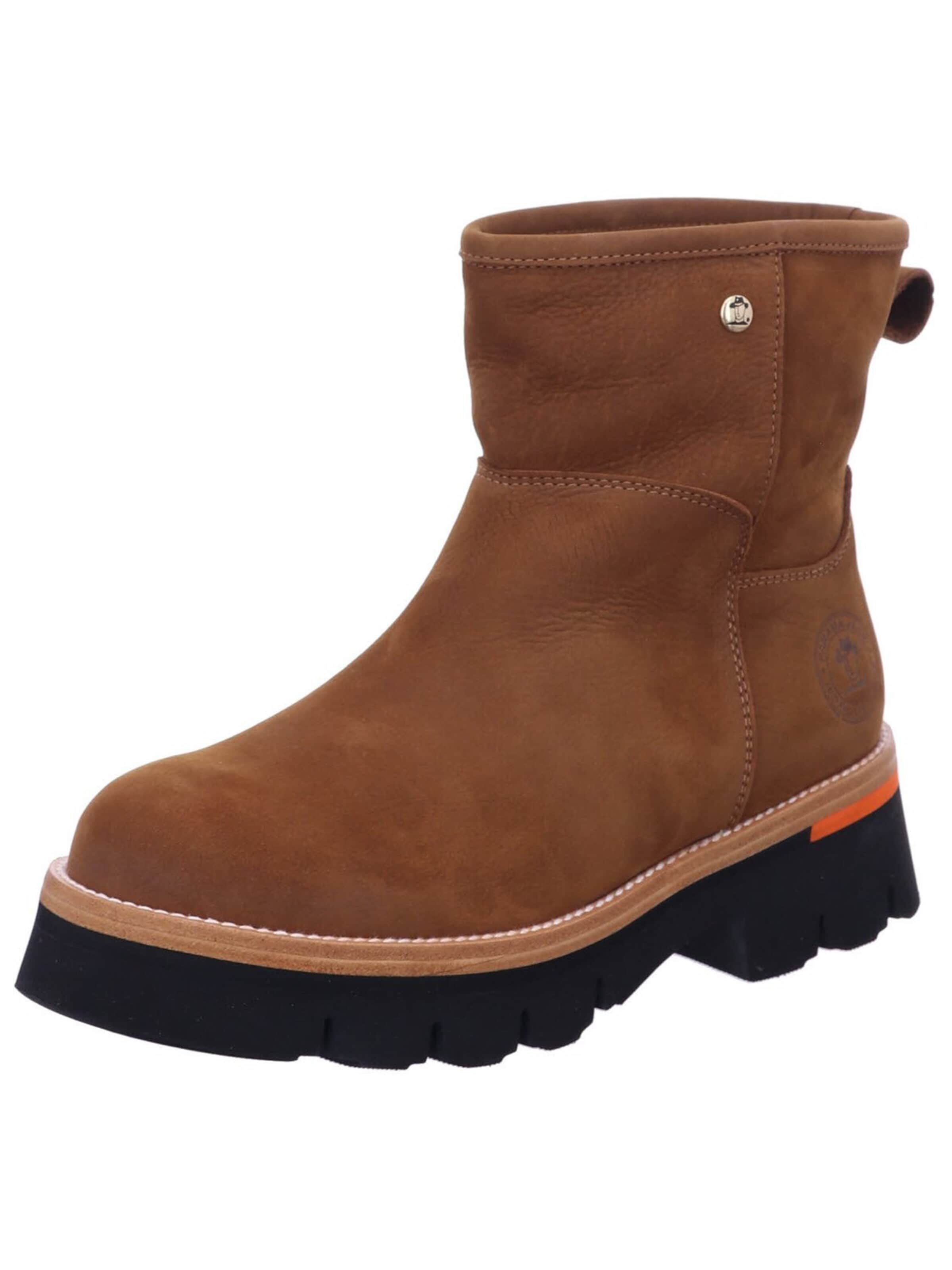 Bottes 'Stiefeletten/Boot Damen Laia B1 Nubukleder in braun' PANAMA JACK en marron : devant