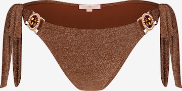 Moda Minx Bikini bottom 'Lumiere Amour' in Brown: front