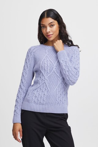 Pull-over 'Olgi' b.young en violet : devant