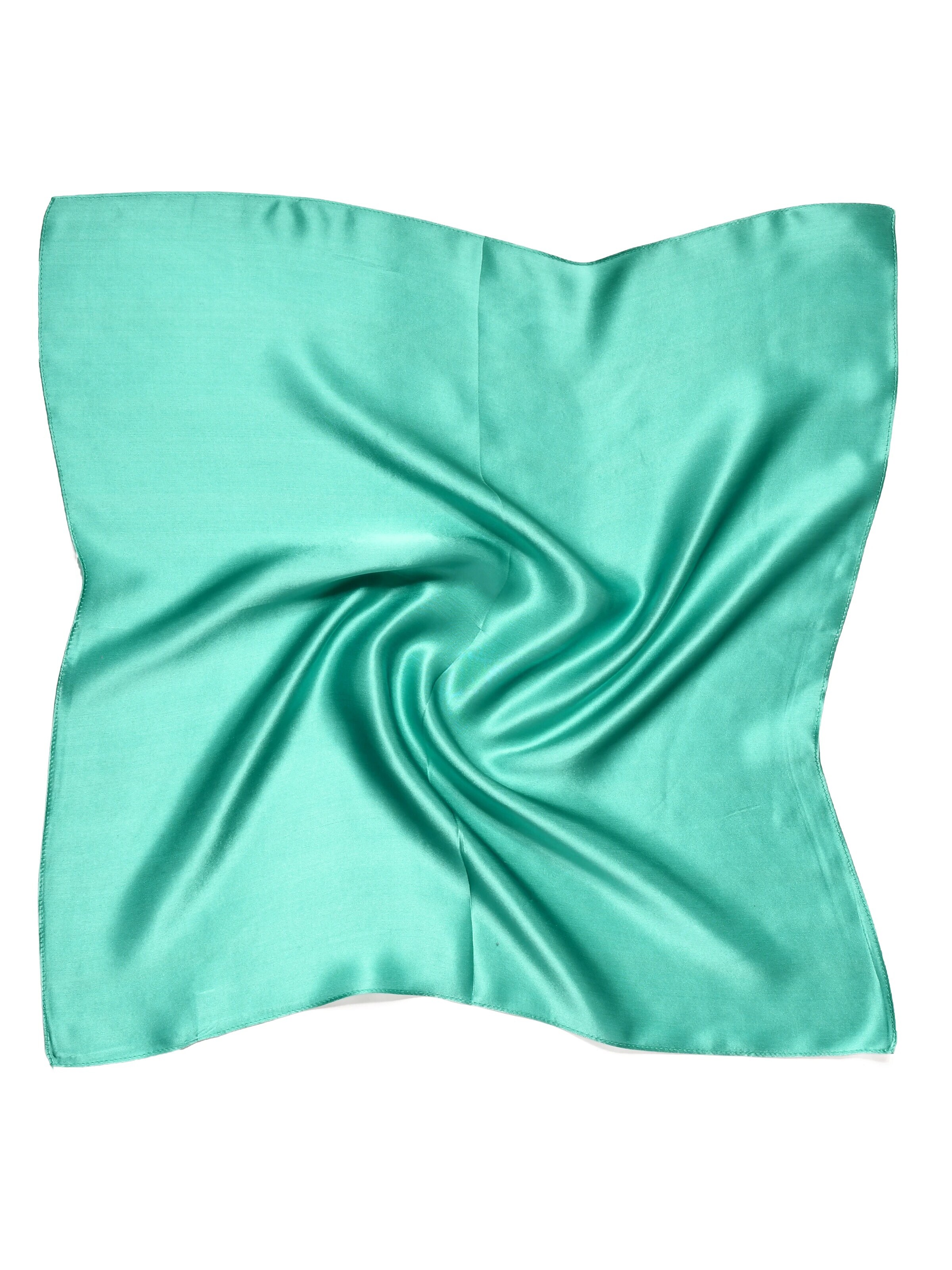 MayTree Scarf 'Seidentuch einfarbig' in Blue: front