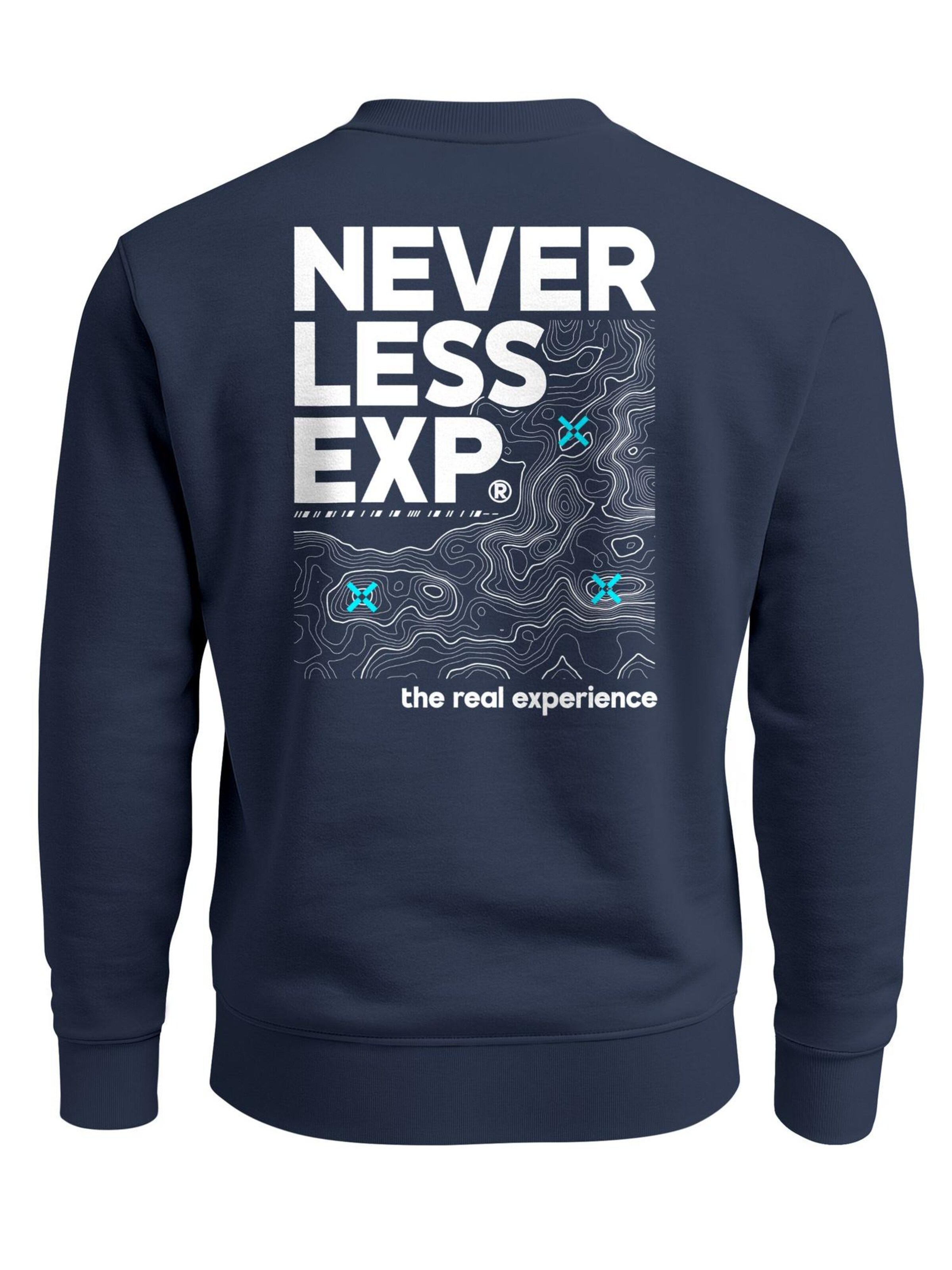 Neverless Sweatshirt 'Expedition' in Blue: front
