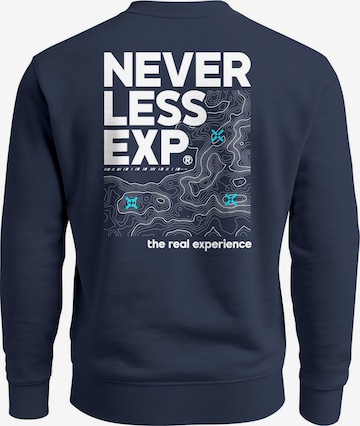 Neverless Sweatshirt 'Expedition' in Blau: Vorderseite