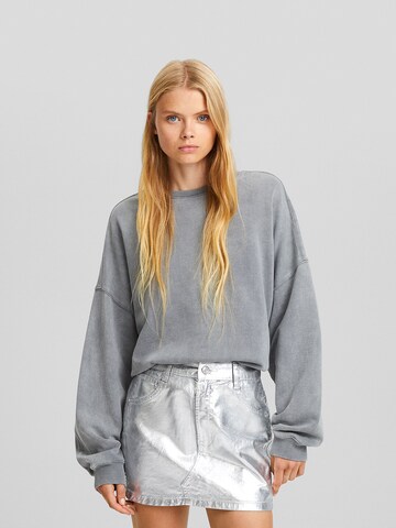 Bershka Skirt in Silver: front