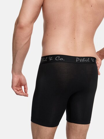 Phil & Co. Berlin - Calzoncillo boxer ' Long Boxer Briefs ' en negro