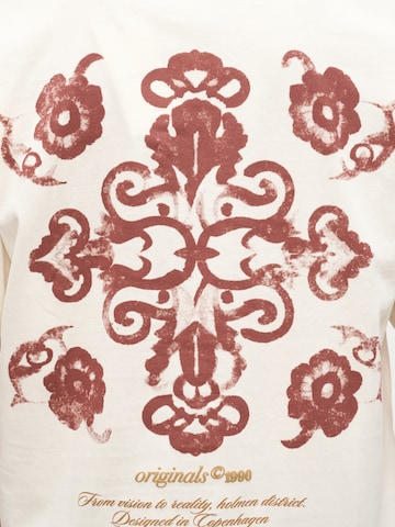 Tricou 'JORMONTAUK' de la JACK & JONES pe alb