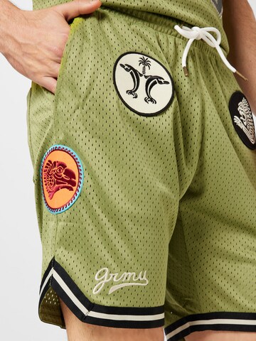Grimey Normální Kalhoty – zelená