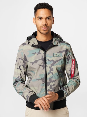 ALPHA INDUSTRIES - Casaco meia-estação em verde: frente