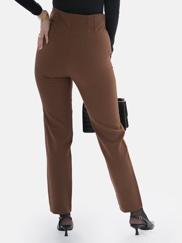 LEAFLETIC Regular Trousers 'Leafletic Women’s Long Pant' in Brown