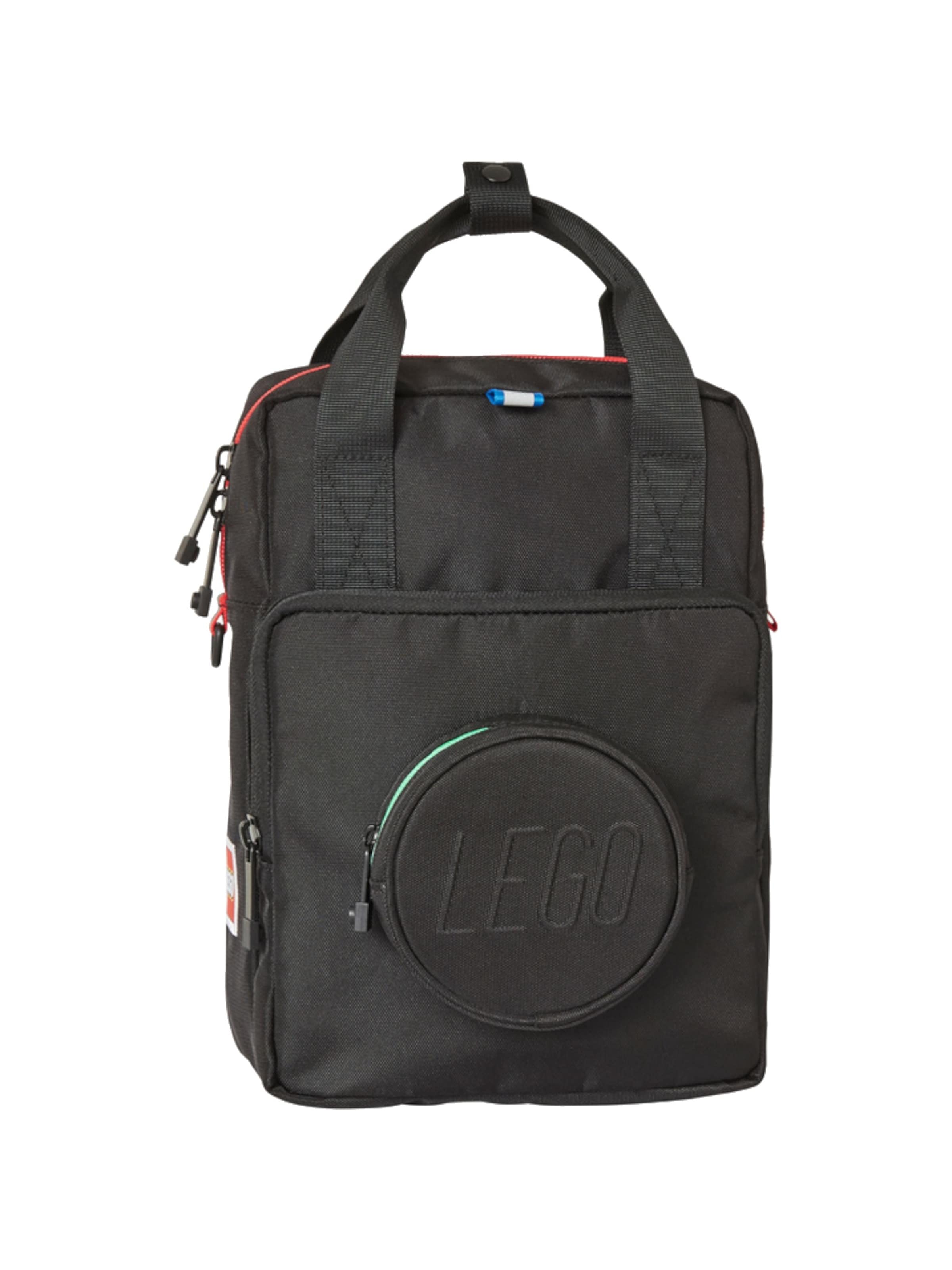 LEGO Backpack 'LEGO Brick 1x1 Kids Backpack' in Black: front