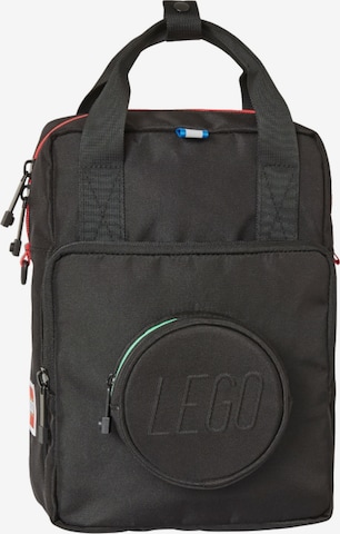LEGO Backpack 'LEGO Brick 1x1 Kids Backpack' in Black: front