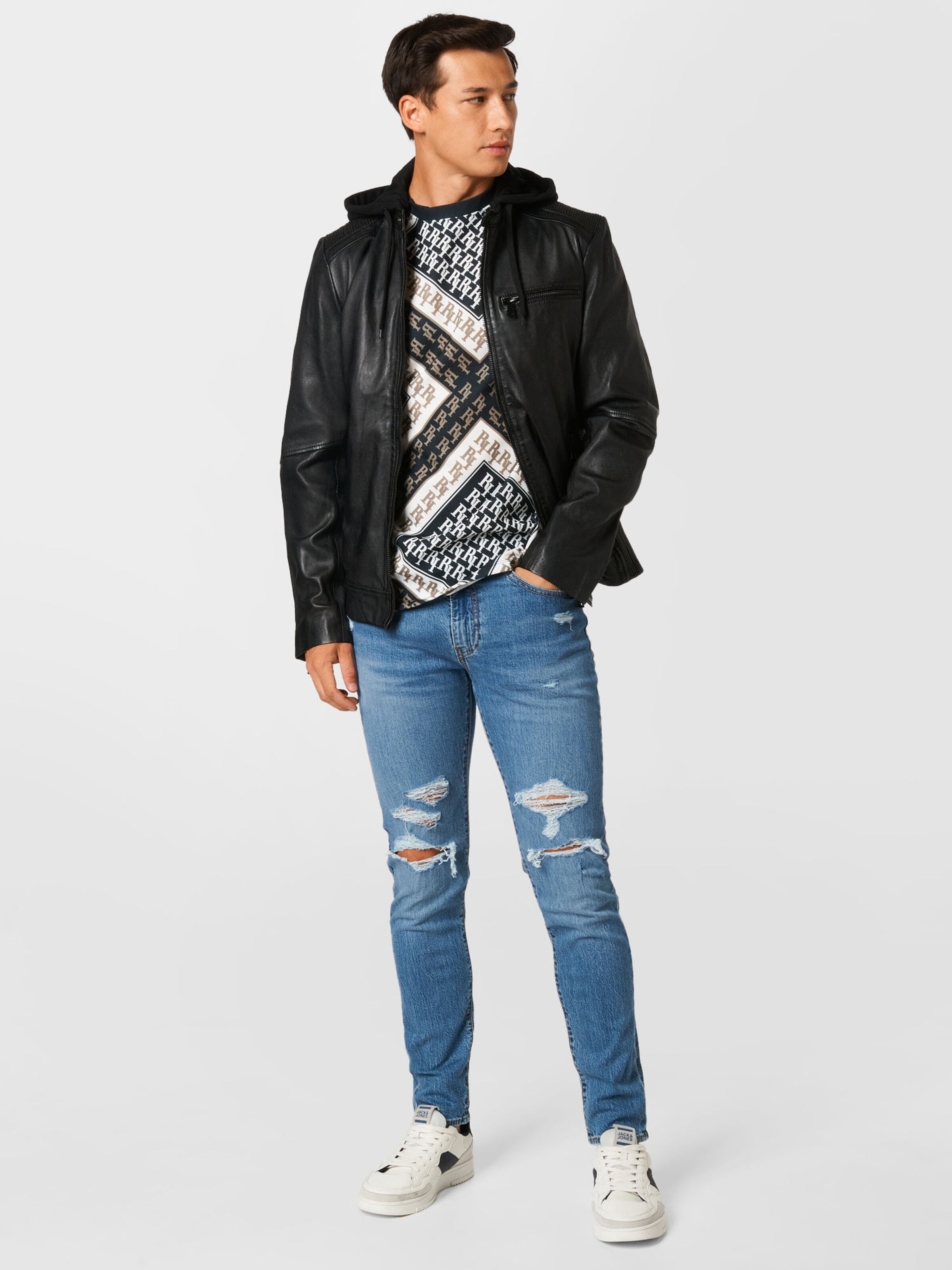 Männer Jacken FREAKY NATION Jacke 'Get Start' in Schwarz - DX97865 Männer Jacken FREAKY NATION Jacke 'Get Start' in Schwarz - DX97865