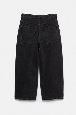 Baggy Jeans de la Pull&Bear pe negru