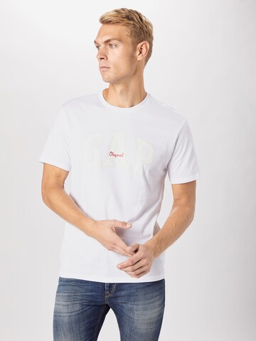 Coupe regular T-Shirt GAP en blanc : devant