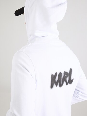 Giacca di felpa di Karl Lagerfeld in bianco
