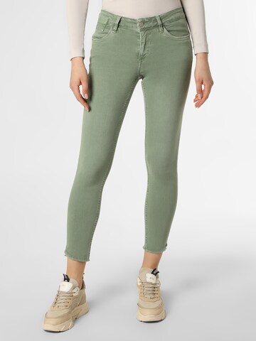 Blue Fire Skinny Jeans 'Chloe' in Groen: voorkant