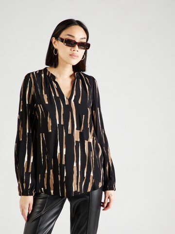 Fransa - Blusa 'GLOWY' en negro: frente