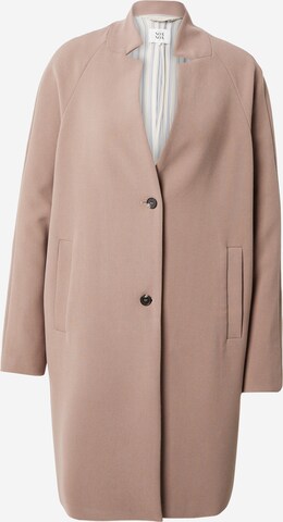 Noa Noa Between-Seasons Coat 'Emma' in Beige: front