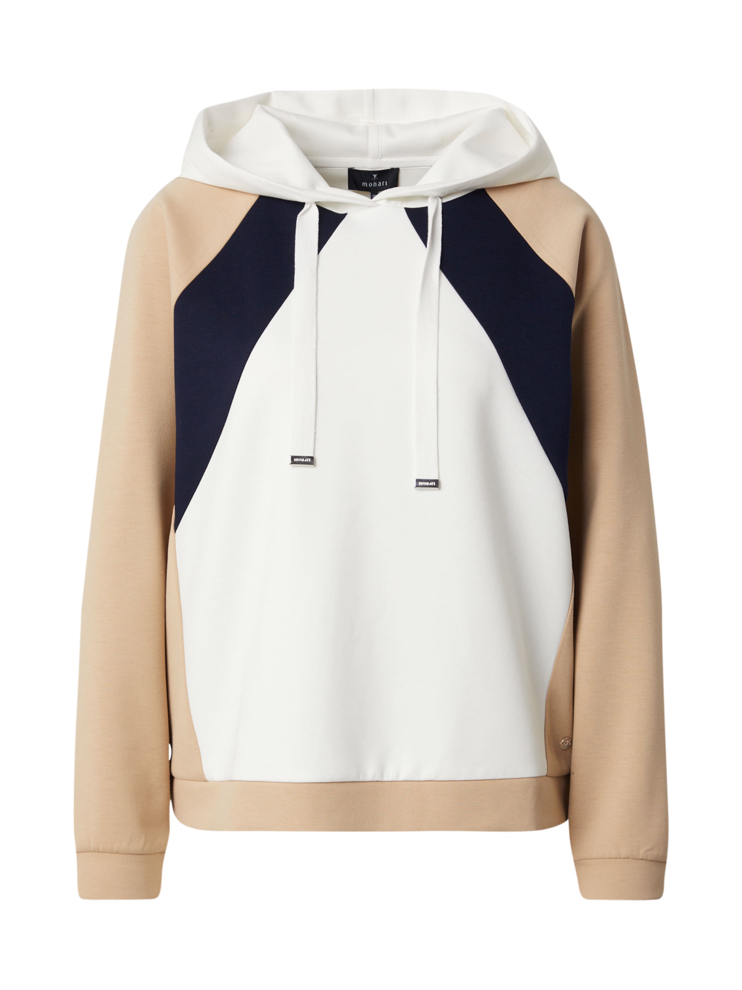 Felpa di monari in bianco: frontale