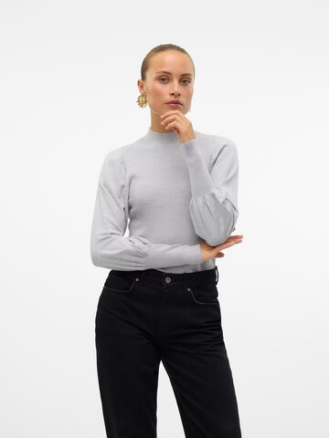 Pull-over 'Holly Karis' VERO MODA en gris : devant