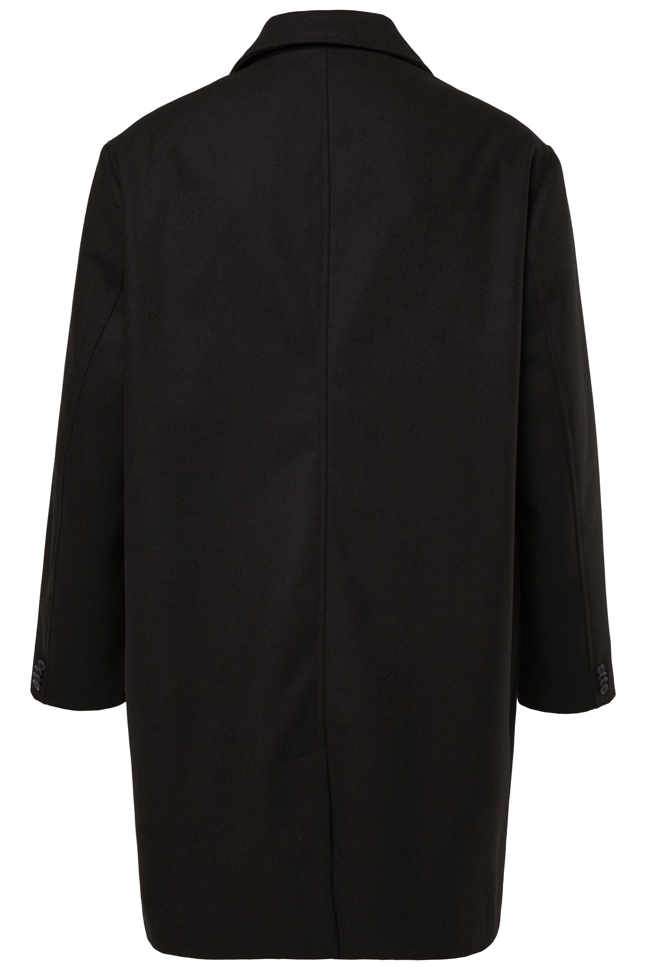 Men Plus Tussenjas in Zwart