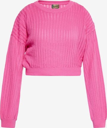 Pull-over ebeeza en rose : devant