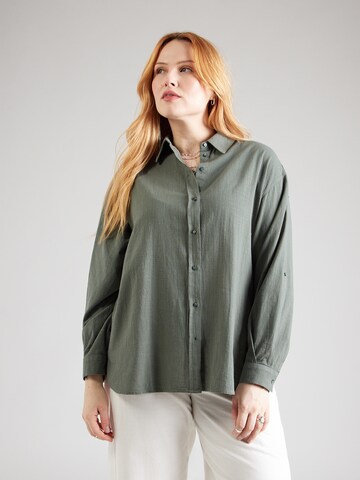 ONLY Carmakoma Blouse 'CARTIZANA' in Green: front