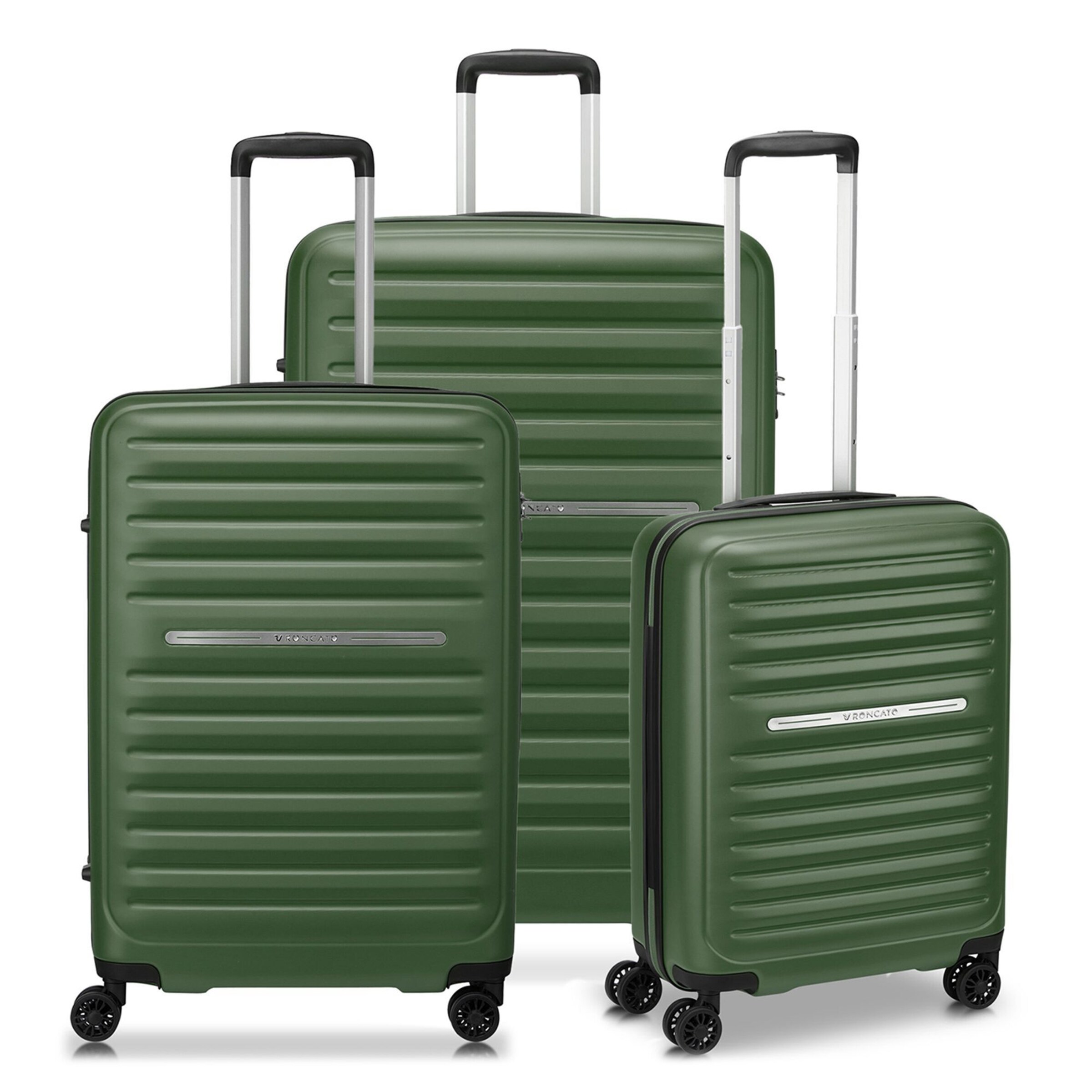 Roncato Suitcase Set in Green: front