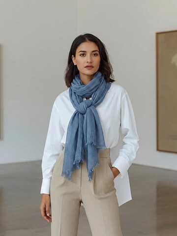 alberto cabale Scarf 'Everydays' in Blue: front