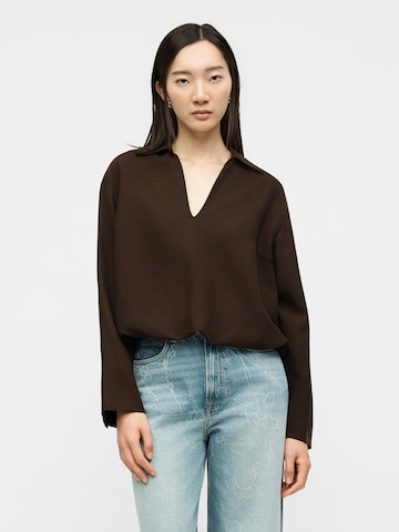 Samsøe Samsøe Blouse 'Daphne' in Brown: front