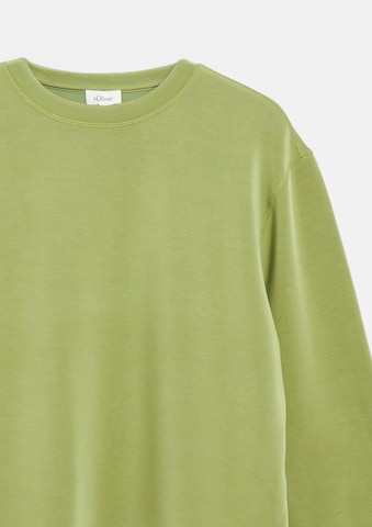 Sweat-shirt s.Oliver en vert : devant