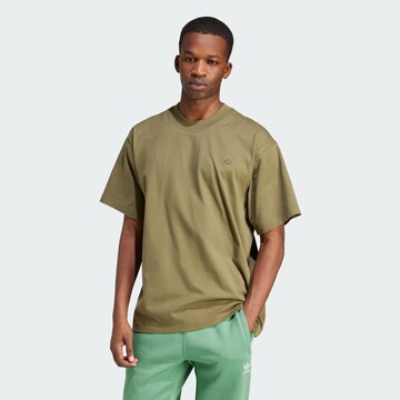 ADIDAS ORIGINALS T-shirt 'Adicolor Contempo' i grön: framsida
