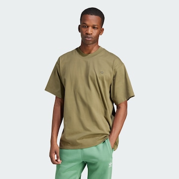 Tricou 'Adicolor Contempo' de la ADIDAS ORIGINALS pe verde: față