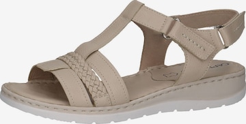 CAPRICE Sandals in Beige: front