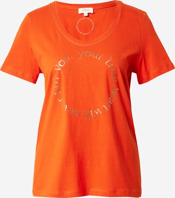 T-shirt s.Oliver en orange : devant