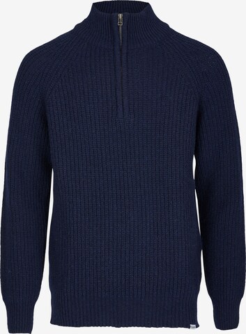 Cleptomanicx Pullover 'Ribber Troyer' in Blau: predná strana